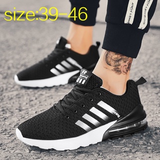 Plus Size 39-46 Men Running Shoes Men Sneakers Kasut Sukan Lelaki Outdoor Sport Shoes Comfortable Ma