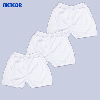3 PCS Shorts Infant Plain White for Newborn Baby to 12 months