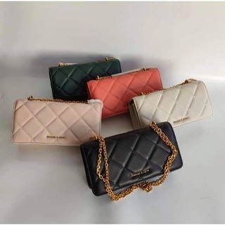 ck chain handle quilted long wallet