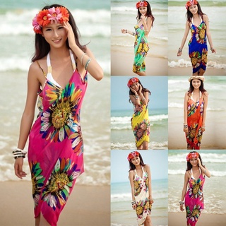 Ladywear Beach Chiffon Wrap Pareo hawaiian Sarong Skirt Bikini Cover up Scarf
