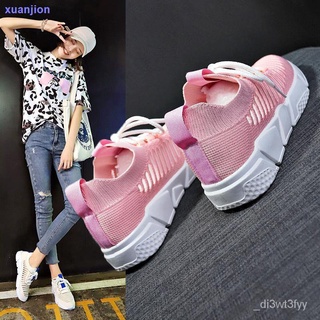 Safety . health2019 new summer women s shoes breathable white shoes women s mesh tide shoes thick-so