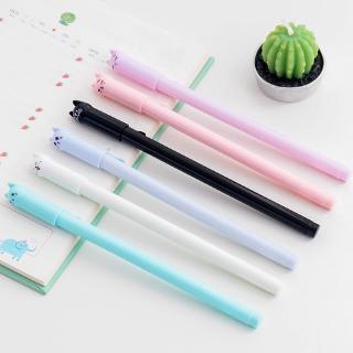 1pc Creative Stationery Student Pen Cute Cat Gel Pen 0.5mm Full Needle Black Ink Pen School Supplies