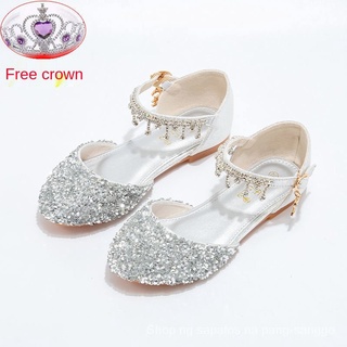 Girls Host Dress Shoes Princess Shoes Fashion Stage Children's Soft-Soled Shoes Little Girl Model Catwalk Baby Shoes