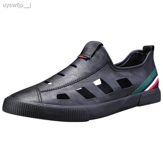 Beach slippers❏✤♨Men s Baotou sandals hole shoes 2021 summer breathable men s shoes new trend men s