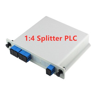 1：4 SC UPC Optical Fiber Splitter Cassette Box Plug-in Type Optical Splitter