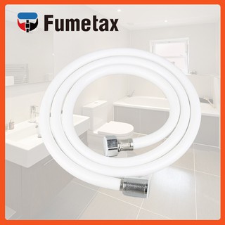 ✙◆❉White Tube 1.2M/1.5M/2M Flexible PVC Shower Hose Smooth Joint Head Water Pipe Bathroom