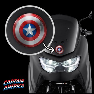 6x6cm Vinyl Resin Captain America Logo Sticker for Bike and Motorcycle Accessories