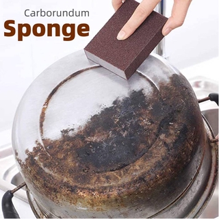 Carborundum Sponge Nano Emery Sponges Caspian Stone Pot Clean Brush Rust Eraser Grit Scouring Pads with Carborundum Dish Washing Kitchen Cleaner Tool