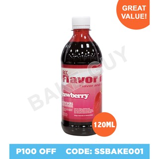 STRAWBERRY Flavor-It Liquid Food Flavor and Coloring 120ml