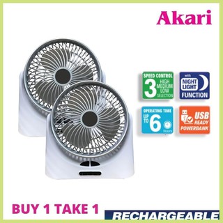 【Available】♦▬Akari 5" LED Cooling Fan ARF-5882 - 2 FOR 899