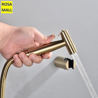 Rosa Mall 304 Stainless Steel Handheld Bidet Spray Shower Set Toilet Sprayer Douche kit Bidet Faucet (6)