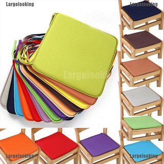 Largelooking--Cushion Office Chair Garden Indoor Dining Seat Pad Tie On Square Foam Patio UK