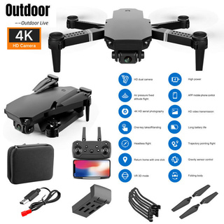 S70 Drone 4K HD Dual Camera Foldable Height Keeping Drone WiFi FPV 1080p Real-time