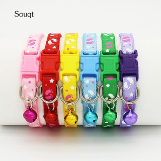 SQ_Cute Fashion Paws Pattern Pet Puppy Collars with Bell for Small Dogs Necklace