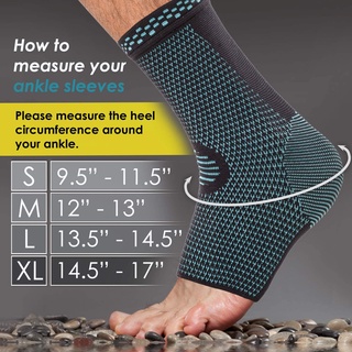 CHUHE 1pair Best Foot & Ankle Brace Compression Support Sleeve for Plantar Fasciitis, Swelling