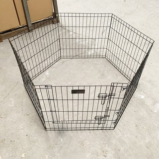 Dog Cage 6 Panels 61x61cm for Dog Playpen