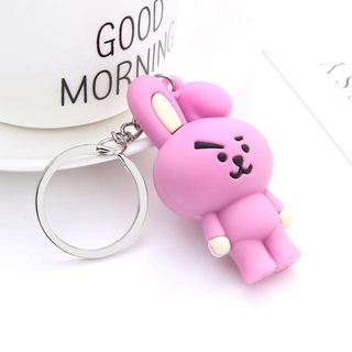 Kpop BT21 Bts Cartoon Toy Doll Key Ring Bag Pendant Keychain (9)