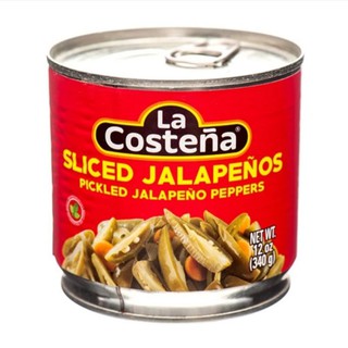 La Costena Mexican Sliced Pickled Jalapenos Peppers 340g