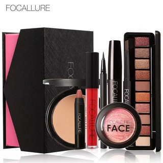 FOCALLURE 8 Pcs Makeup Set Cosmetic Tools Kit Gift Box