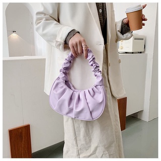 ◊™Down kill small bag female ins French Western style clutch bag pleated armpit bag wild portable cl