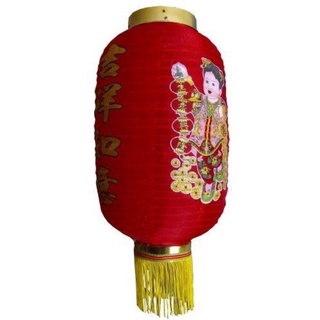Chinese Cloth Red Long Lantern (1)