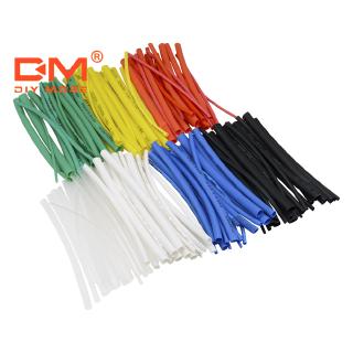 DIYMORE | 140Pcs Car Electrical Cable Heat Shrink Tube Tubing 5 Sizes 7 Colors For Wrap Sleeve Assorted Polyolefin New Electric Unit Part