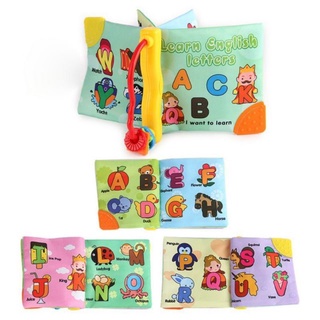 【In stock】Learn English Letters / Farm Animals Soft Cloth Books
