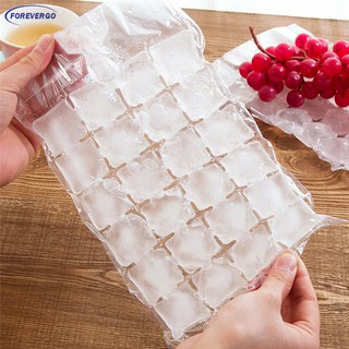 RE 10Pcs Ice Cube Mold Self-Seal Ice Cube Bags Transparent Disposable Fast Freezing Maker Ice-making Bag
