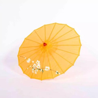 Chinese Traditional Umbrella Dance Umbrella Bamboo Umbrella - Best Orange
