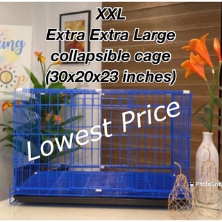 XXL Extra Extra Large (SIZE 3) Dog Cat Rabbit Chicken Cage Collapsible 30x20x23 inches LOWEST PRICE!