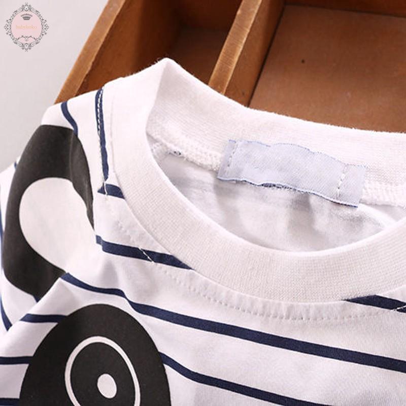 KO@♛2Pcs/Set Kids Short Sleeve Cute Pattern Clothing (7)