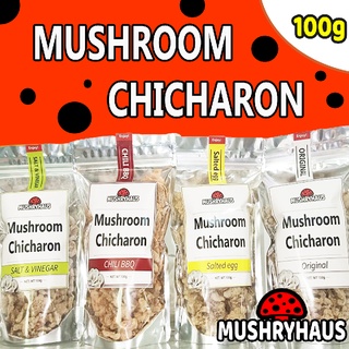 Chicharon Oyster Mushroom Crisps 100g | Superfood Snack Made with Fresh Oyster Mushrooms.