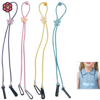 HSU 1pc Children's Face Mask Lanyard Adjustable Length Cute Fashion Printed Face Mask Extension Lanyard Convenient Ear Straps Suitable for Outdoor SportsNeck Rest and Earmuffs Student Mask Lanyard Anti-dropping Adult Mask Anti-lost Hanging Mask Rope