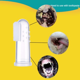 Soft Finger Toothbrush Pet Dog Oral Dental Cleaning Teeth (1)