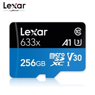 Lexar 633X A1 95MB/s 256GB micro sd card Class10 UHS-I U3 TF Card 256GB SDXC Flash Memory Card for Gopro/DJI/Nintendo switch