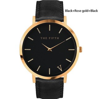★Buy 1 get 1 Free★ The Fifth Watch Leather Simple Women Quartz Analog Wrist Watch Modern Simple (8)