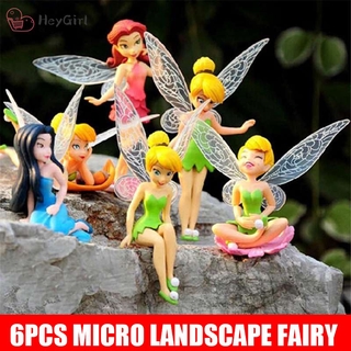 ♥♣♥ 6pcs/Set Fairy Garden Miniatures DIY Ornament Decoration Crafts Figurines Micro landscape