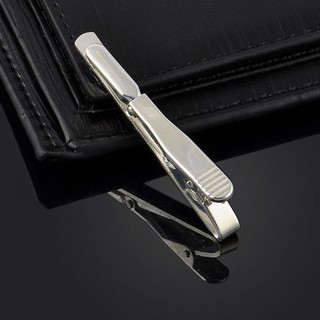 Metal Tie Gold Bar Pin Necktie Simple Clip Clasp (7)
