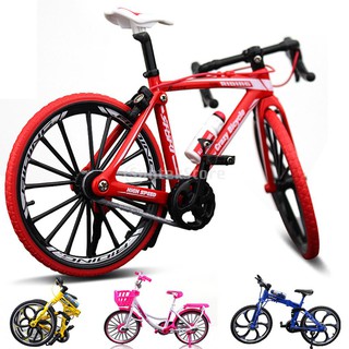 Toy！！Alloy Velodrome Mountain Foldable Bike Model Crafts Racing Cycling Toy Home Decoration