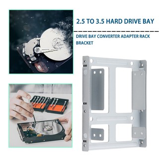 【NEWT】2 Inch SSD HDD Hard Disk to 3.5 Inch Drive Bay Converter Adapter Rack Bracket