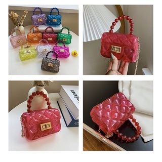 YQY #6071 Cute Jelly Mini Sling Chain Bag Ladies Korean Fashion Candy Bags Sale For Women