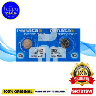 Renata 362 (SR721SW) Watch Batteries Pack of 2