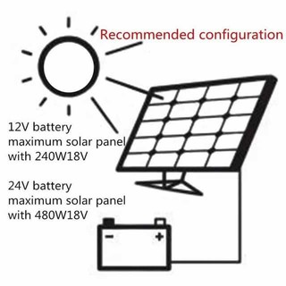 ☾✓30A PWM 12V/24V Solar Panel Charger Controller Battery Regulator Dual USB Charger LCD Display