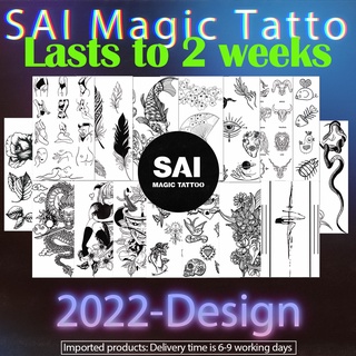 【SAI Magic Tattoo】 Lasts to 2 weeks ；18CM×11CM；tattoo sticker waterproof long lasting Temporary fake Tattoo