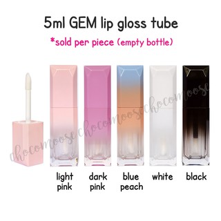 5ml Gem Lip Gloss Tube Bottle Empty Square Container