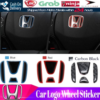 【Honda】Car Steering Wheel Decoration Front Rear Emblem Badge