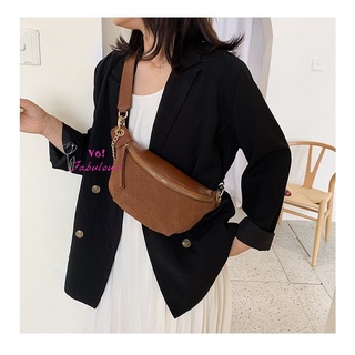 【 Ready Stock】Women s Bag Classic Style Crossbody Bag Chest Bag Frosted Design Fashionable Practi