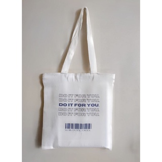 "do it for you" tote bag (high quality, with zipper, spacious) (2)