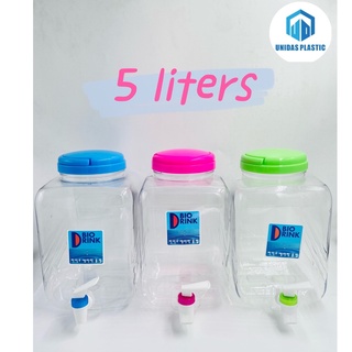 UNIDAS NEW BIO DRINK TRANSPAPENT WATER JUG WATER CONTAINER 5L