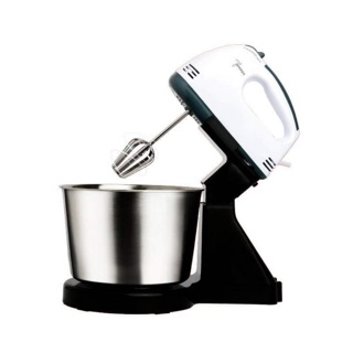 Electric Stand Mixer 7-Speed Setting Power Egg Beater Kitchen Mixer with Dough Hooks Beaters